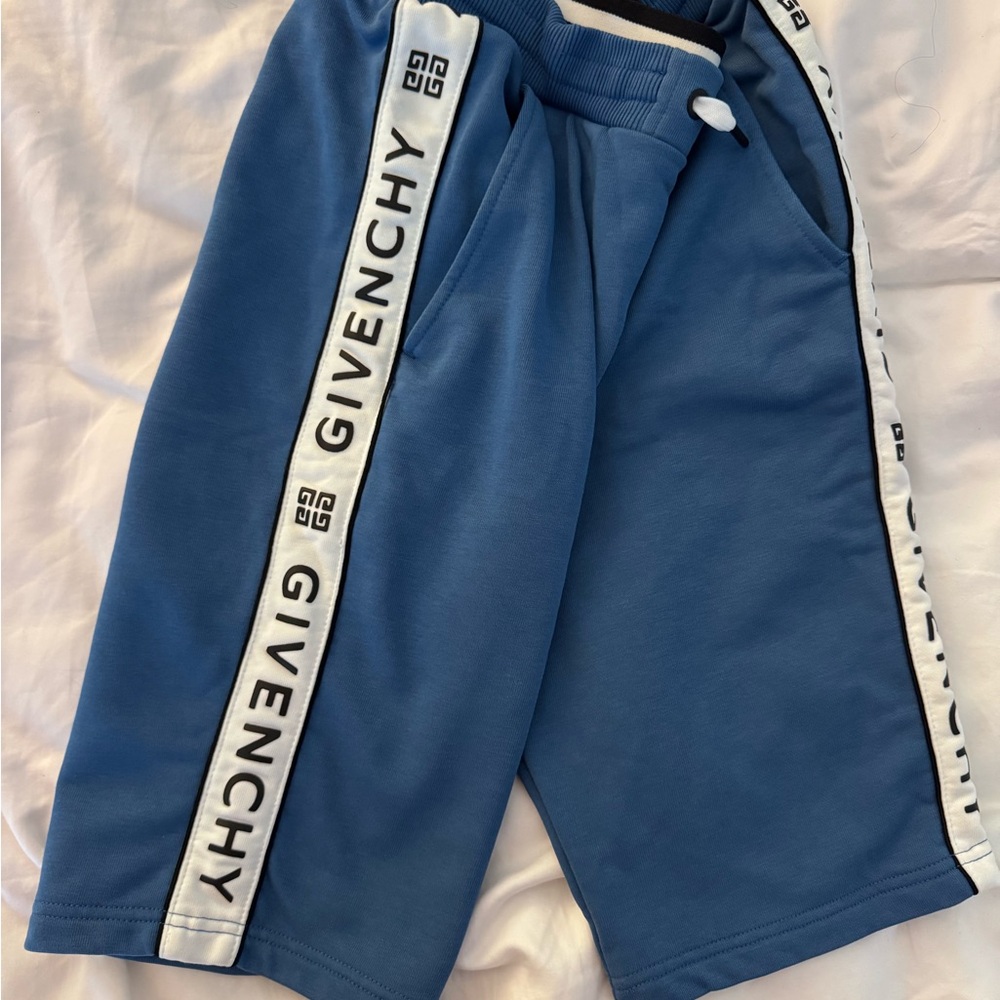 Givenchy Blue Shorts with White Accents